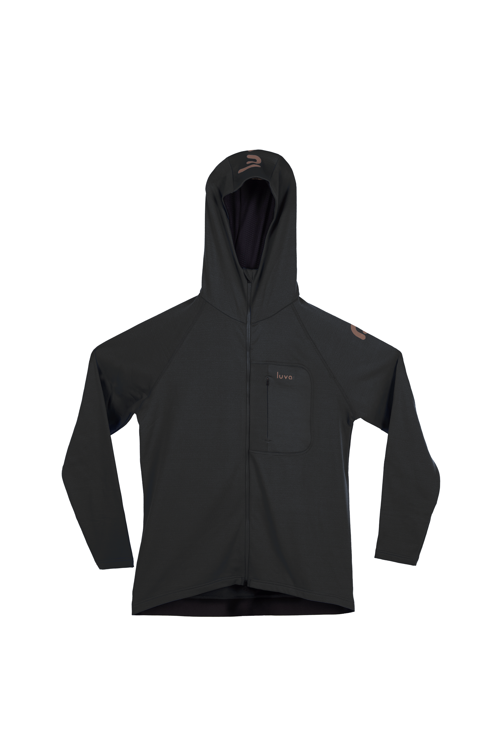 Wool Fleece Hoodie Black